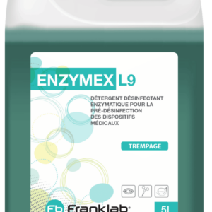 enzymex l9 détergent désinfectant tri enzymatique pour la pré désinfection des dispositifs médicaux (instruments chirurgicaux, endoscopes, …)